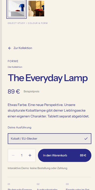 forme: mobile design preview