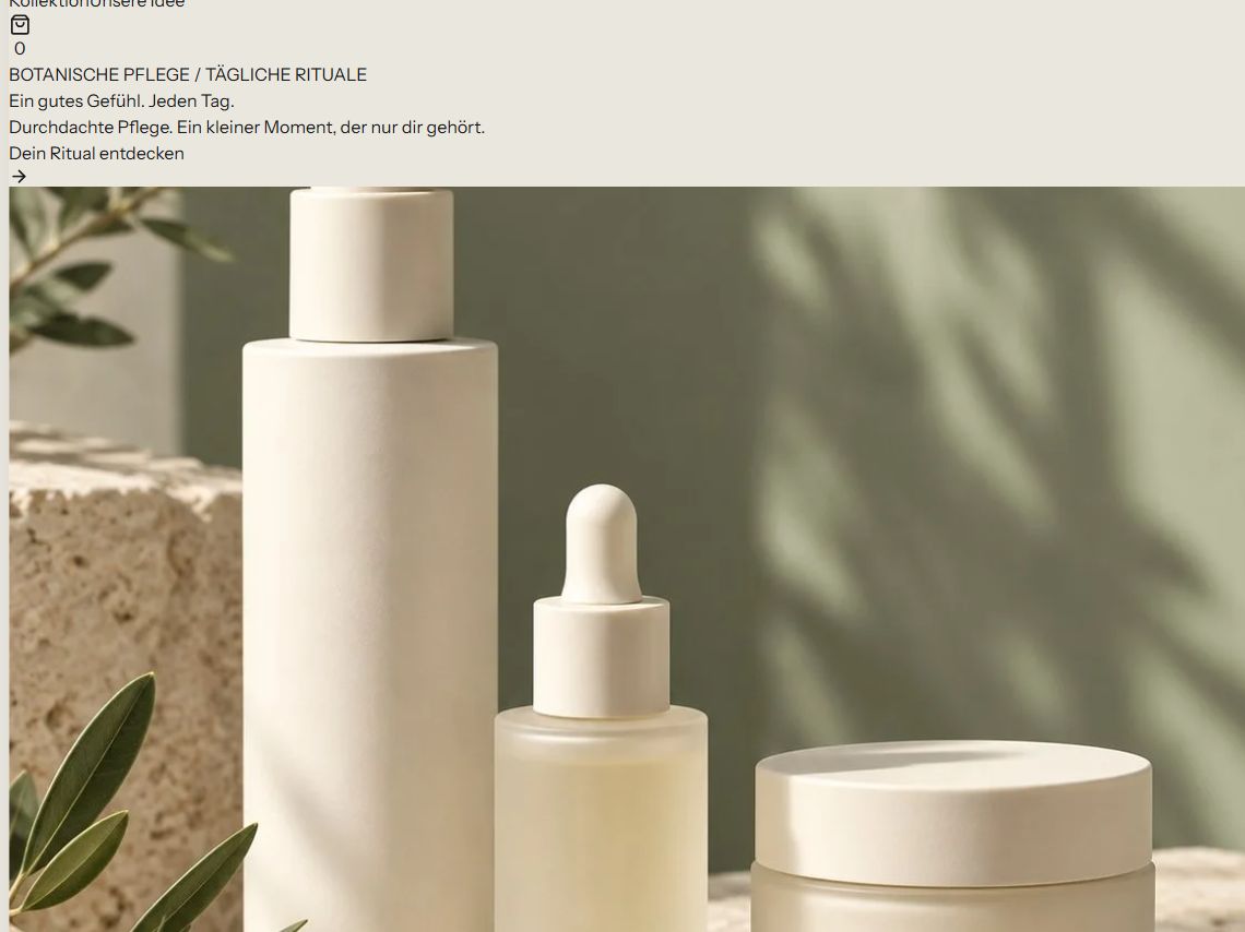 Studio Botanica: design preview homepage